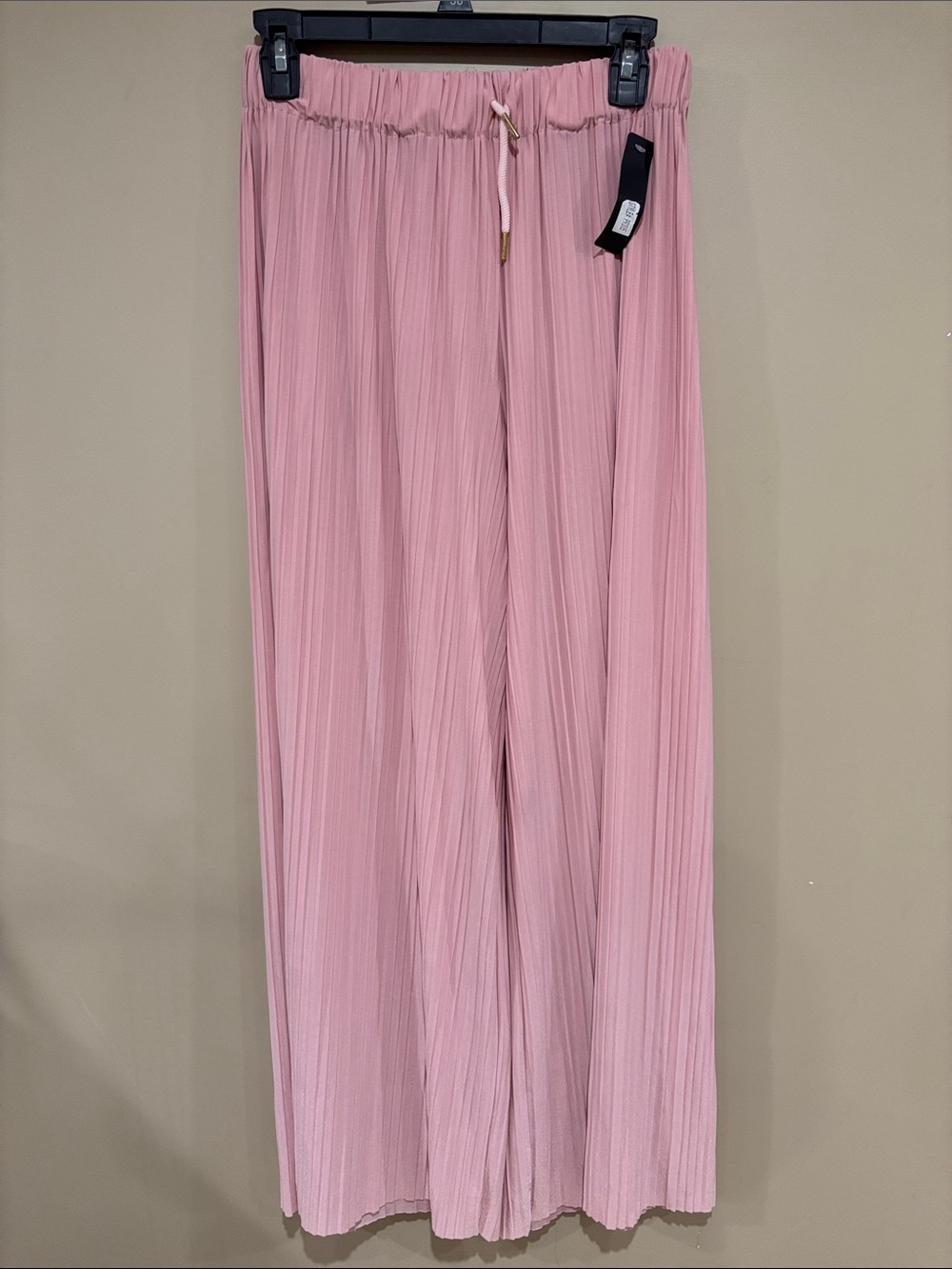 NWT pink wide leg pleated pants